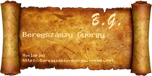 Beregszászy György névjegykártya
