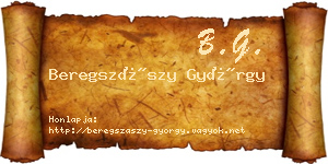 Beregszászy György névjegykártya